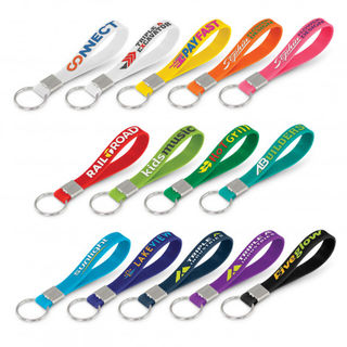 Silicone Key Ring - Embossed